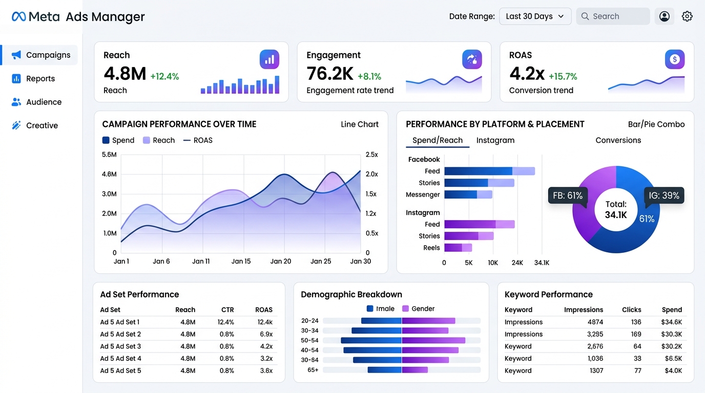 Meta Analytics Dashboard